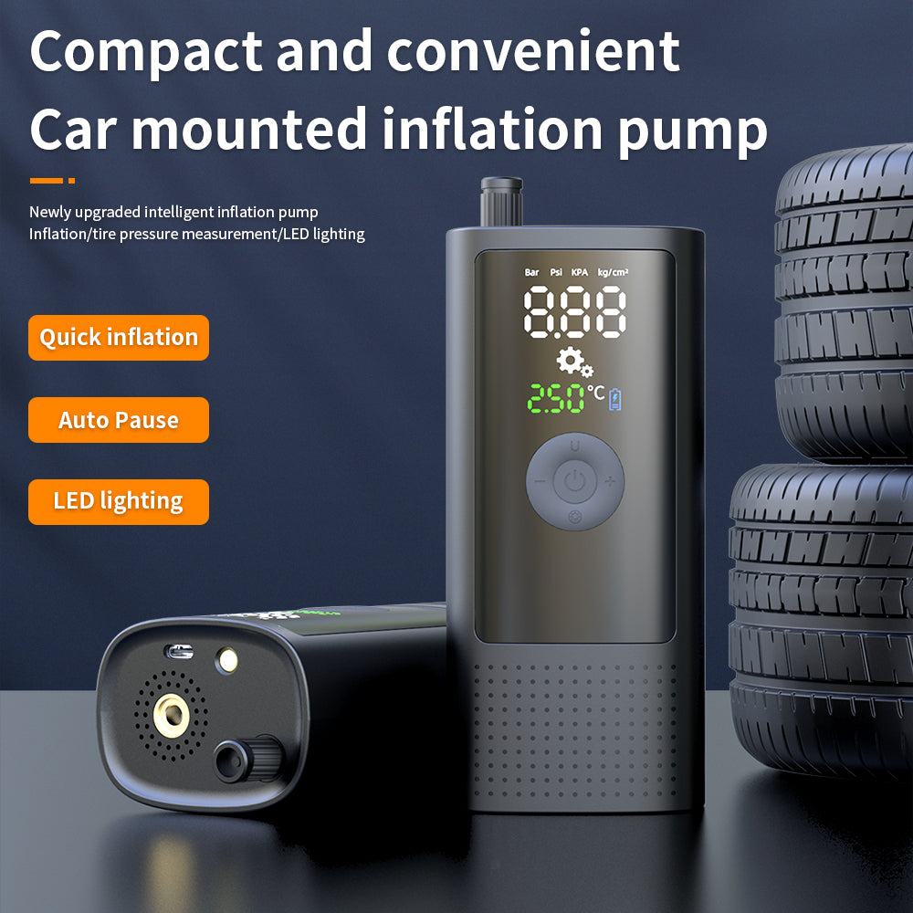 Portable car air pump wireless digital display motorcycle tire air pump mini electric motorcycle air pump