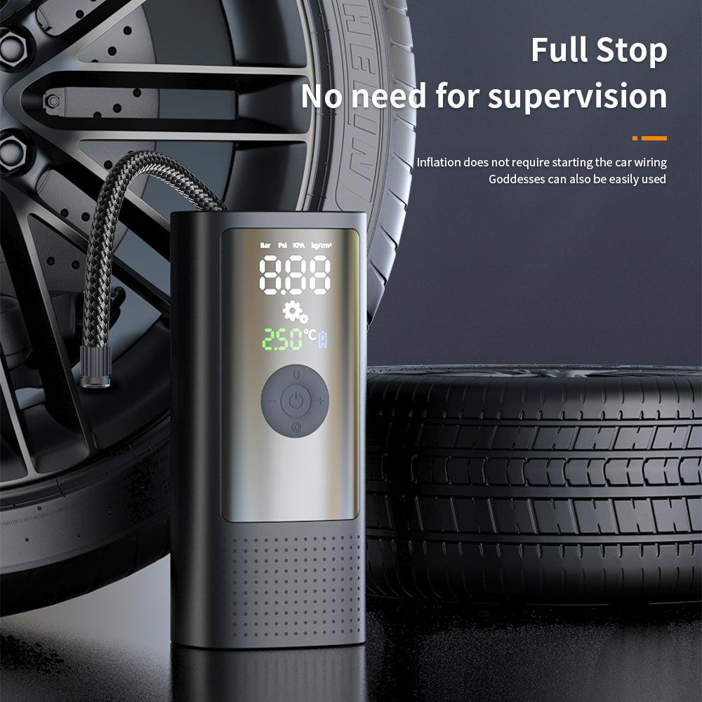 Portable car air pump wireless digital display motorcycle tire air pump mini electric motorcycle air pump