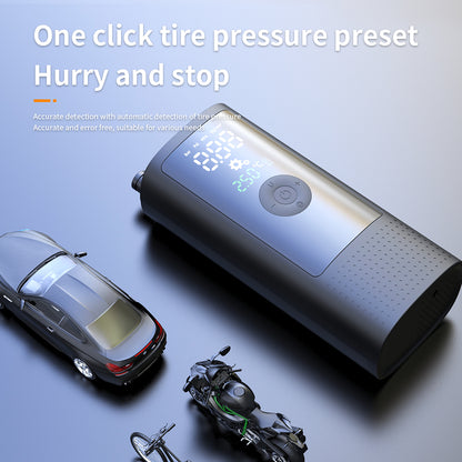 Portable car air pump wireless digital display motorcycle tire air pump mini electric motorcycle air pump